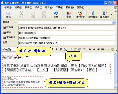 發現生活的價值: [生活] 如何正確使用【電子郵件(Email)】(二)─郵件內容